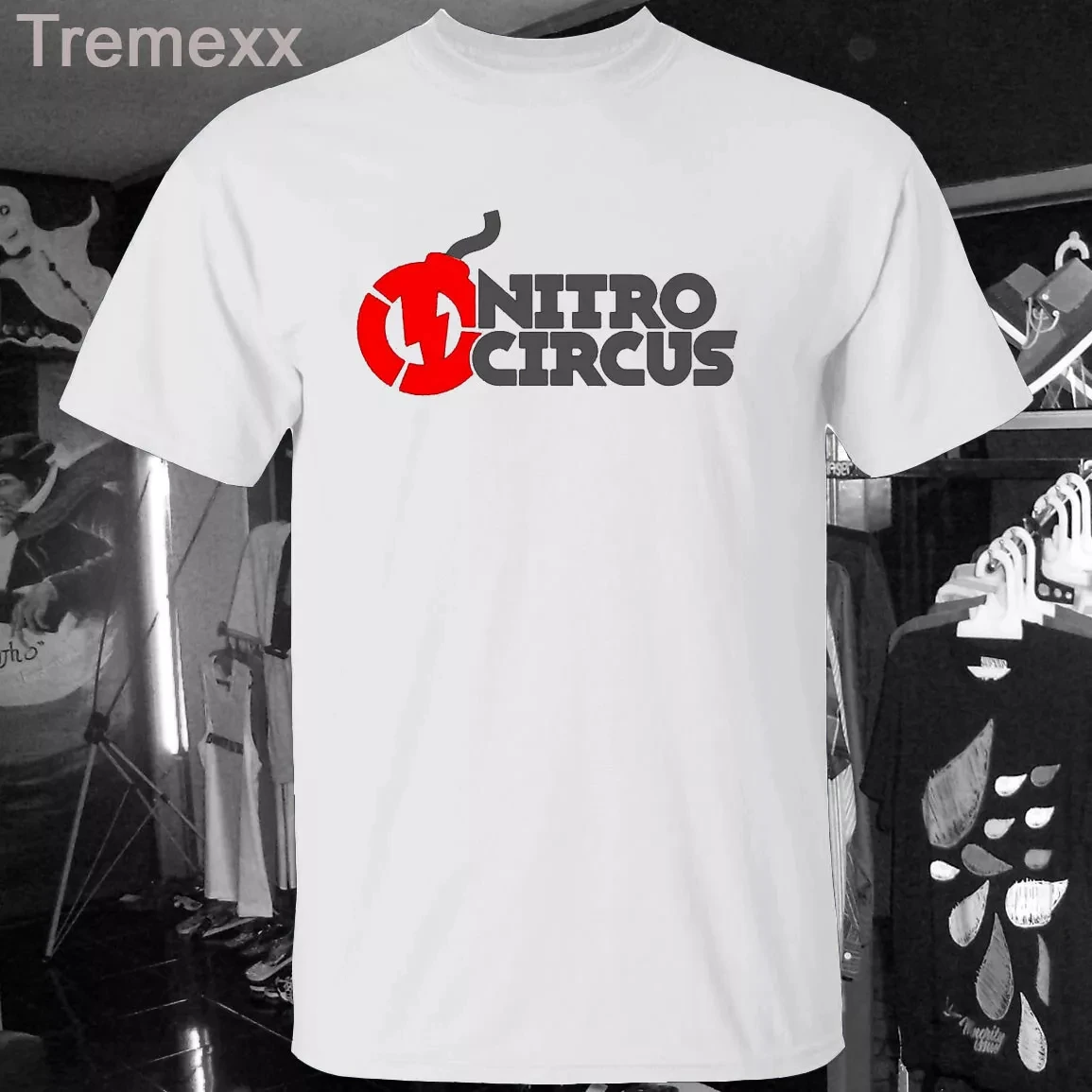 

2025 New Nitro Circus BMX Unisex T-shirt Funny Printed Short Sleeve Cotton Round Neck T-shirt for Men and Women