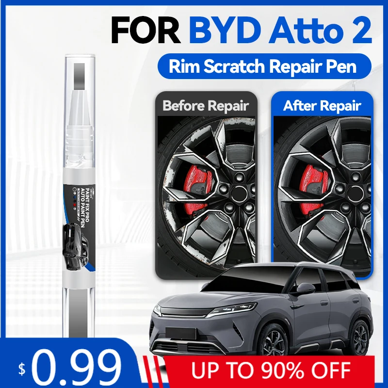 

Карандаш для подкраски колесных дисков BYD ATTO 2, средство для ремонта автомобильной краски, удаления царапин, аксессуары для авто, белый WAC, зеленый H