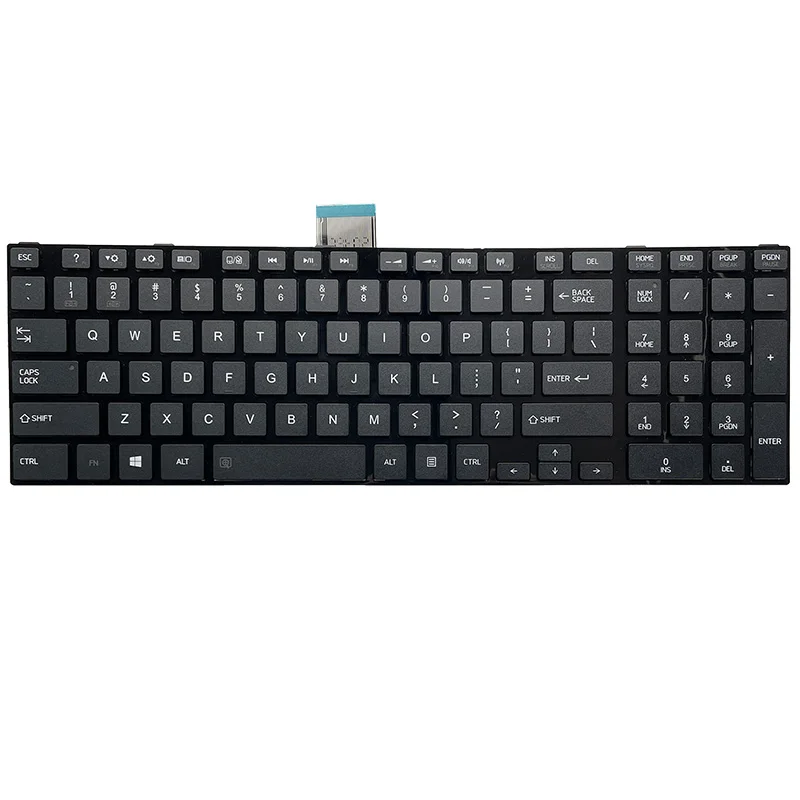 NEW US laptop Keyboard for TOSHIBA SATELLITE L850 L850D P850 L855 L855D L870 L870D US Black/white keyboard