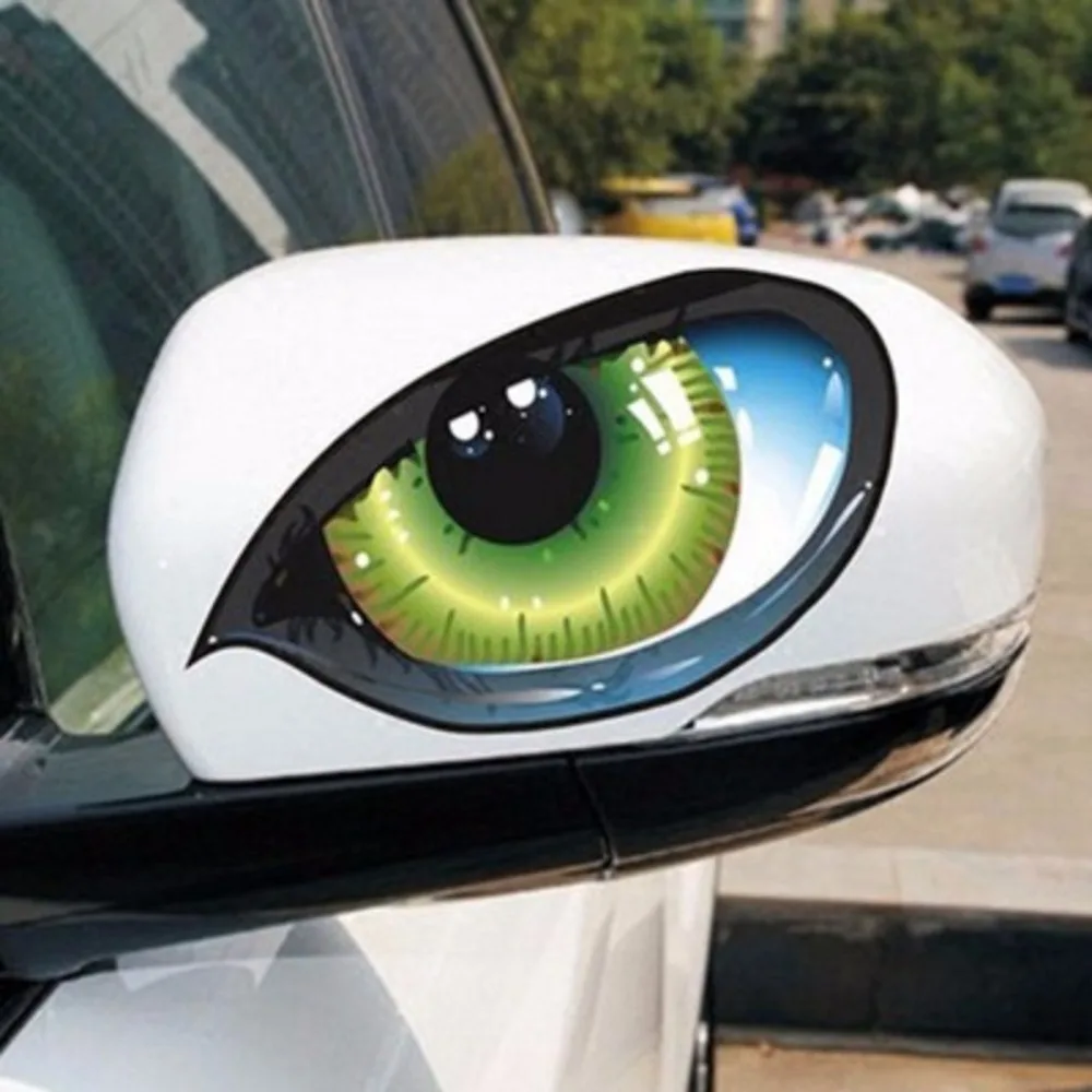 

Car rearview mirror eyes, car stickers, car simulation, 3D cat eyes, peeping green, peeping eyes