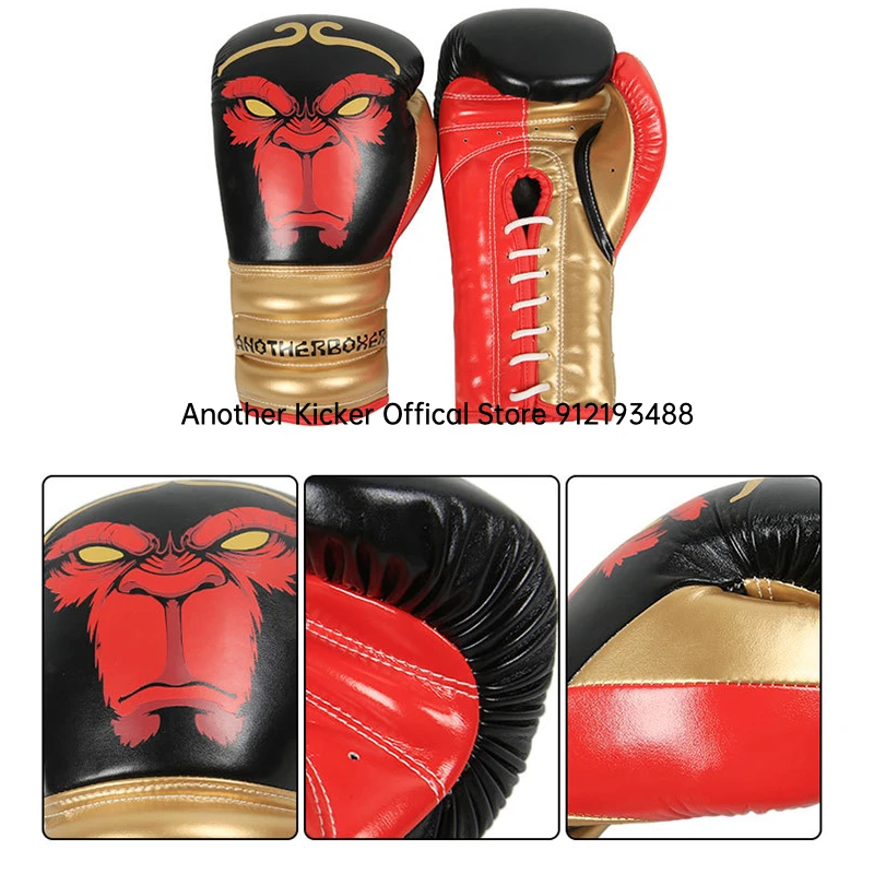 Kick Boxing Gloves for Men Women PU Karate Muay Thai Glove Guantes De Boxeo Snake Skull Free Fight MMA Sanda Training Equipment