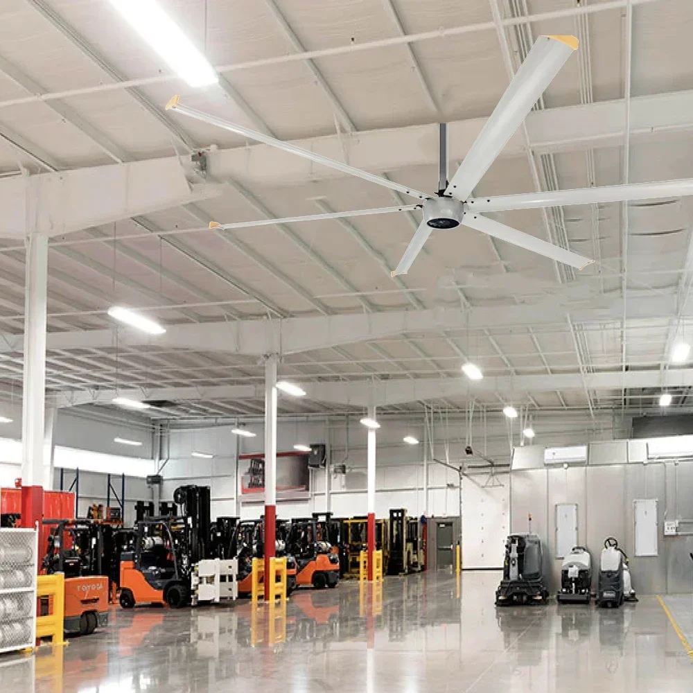 24ft air cooling fan Energy Saving Industrial Ceiling Fans Large Air Volume HVLS Fans Motor