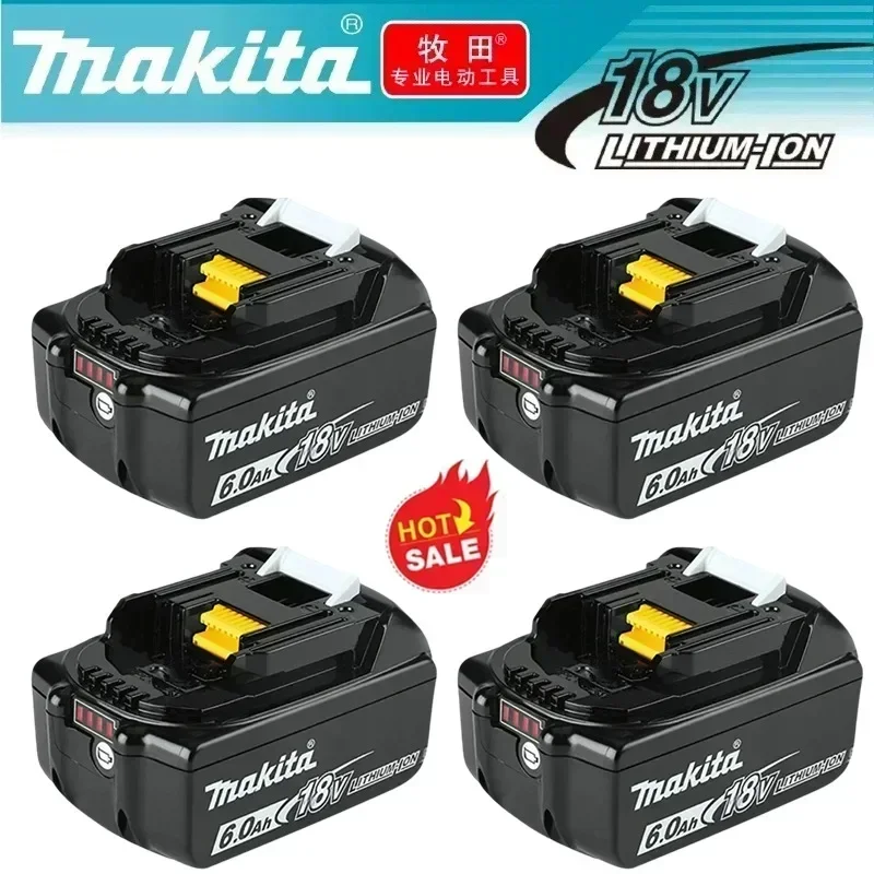 

Genuine for Makita 18V Battery 6Ah BL1850B Li-ion Replacement Battery BL1850 BL1860B BL1860 BL1840B BL1830B BL1830 LXT-400 RU