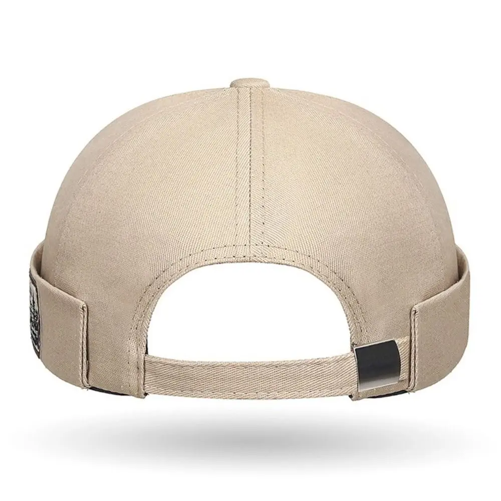 Modische verstellbare Beanie-Mütze aus Baumwolle, einfarbig, Hip-Hop-Kappe, Sonnenschutzmütze, Damen-Hüte und -Kappen – Detail 8