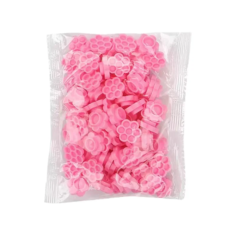 100/200/500Pcs Grafting Fan False Eyelashes Blooming Cups Lashes Rapid Bloom Sun Flower Eyelash ExtensionGlue Holder Makeup Tool