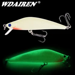Señuelo Crankbait nocturno luminoso para lucio y carpa, ojos 3D