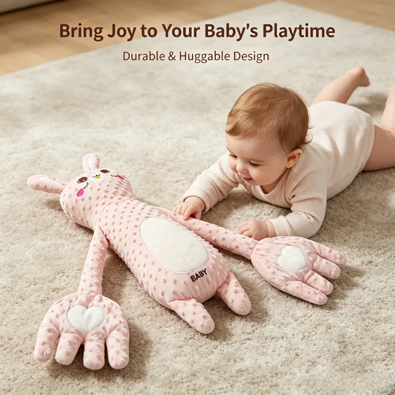 Remote Control Electric Baby Sleep Toy Cartoon animal Shaped Plush Soothing Dolls Cartoon Baby Sleep Aid Comfort Soother Pillow view 3