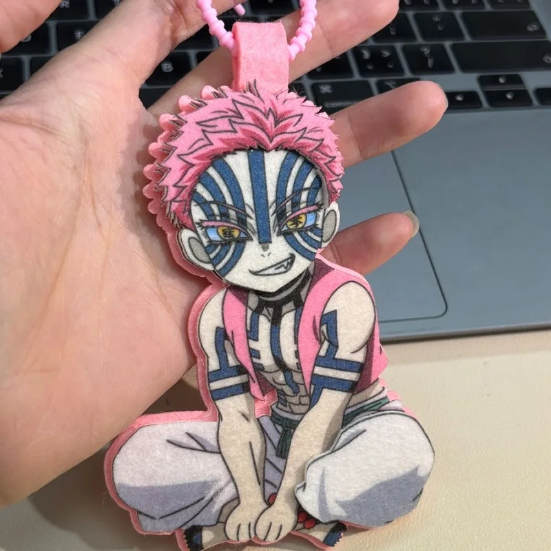 Demon Slayer Anime Peripheral Non Woven Cute Keychain Pendant Hanging Decoration For Backpack Bag Anime Fans view 3