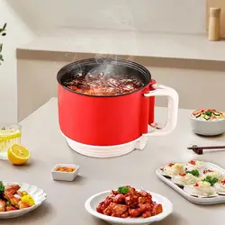 Ramen Cooking Pot Electric Lazy Pot Noodle Mini Hot Pot Portable Pot Electric Ramen Cooker Multifunctional Mini Pot Rapid Noodle