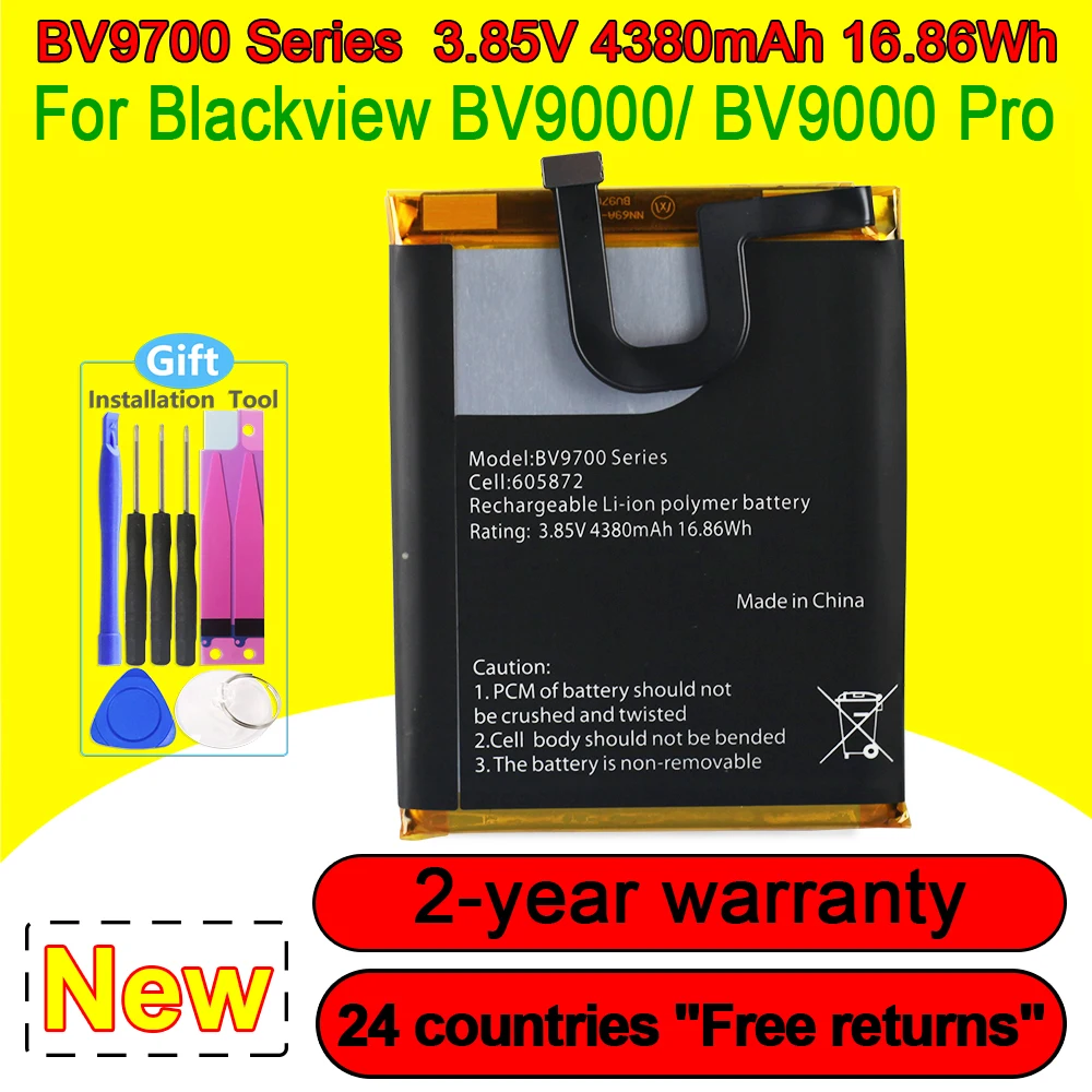 NEW 4380mAh Battery For Blackview BV9700 / BV9700 Pro Phone Replacement With Tracking Number