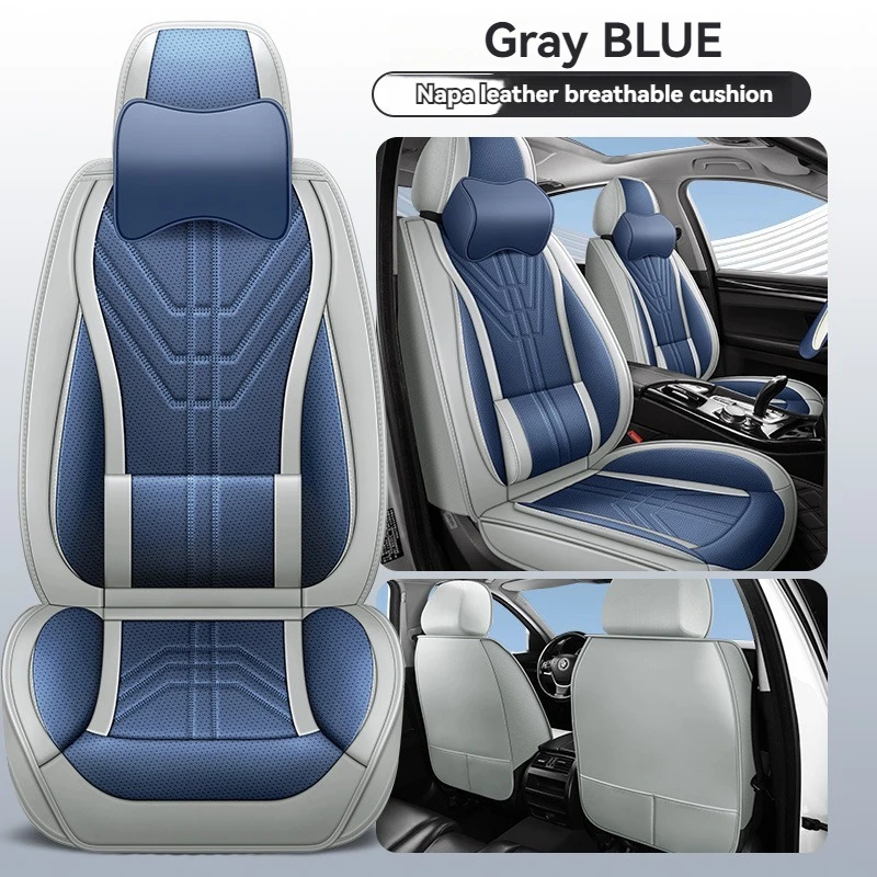 

5 Seats Full Coverage High Quality Nappa Leather Car Seat Cover For MG 3SW MG3 MG5 MGZS MG7 RX5 GS HS Car Accessories Protector