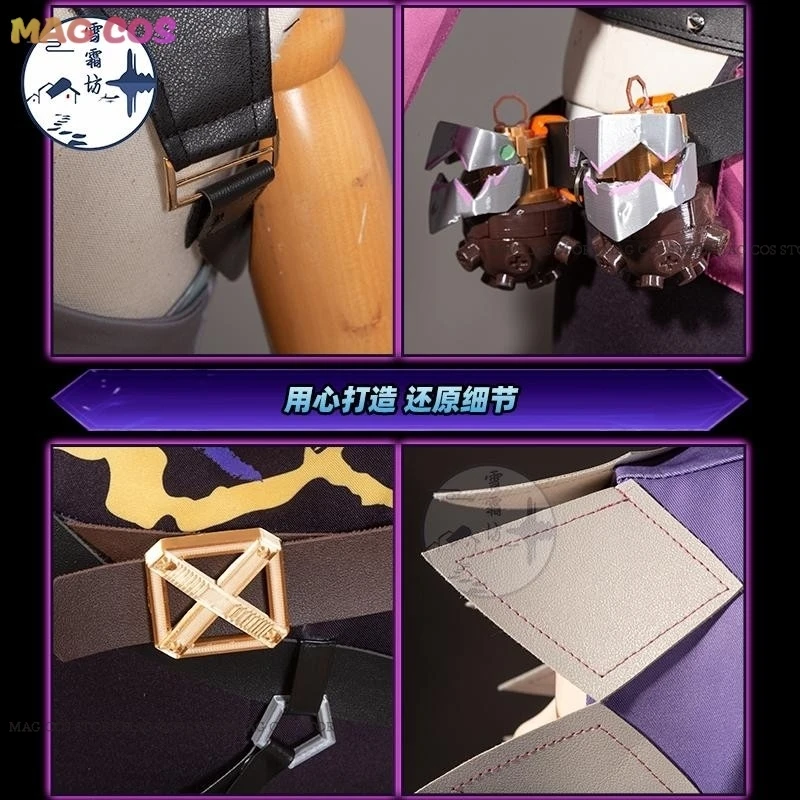 Jinx Cosplay Arcane Temporada 2 disfraz sombrero cinturones accesorios fiesta de Halloween chaleco pantalones guantes pegatinas mujer hombre conjunto completo