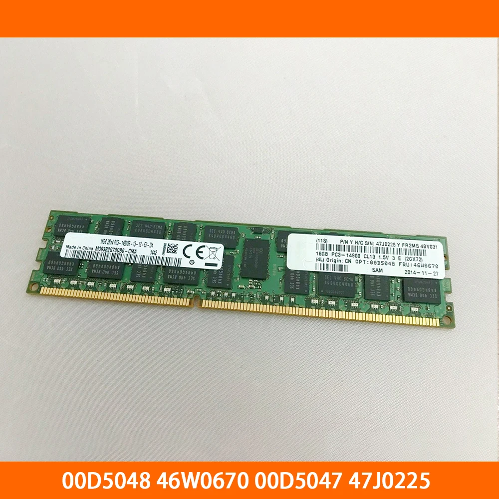 

1PCS Server Memory For IBM 00D5048 46W0670 00D5047 47J0225 16G DDR3 PC3 14900R 1866 REG Fully Tested