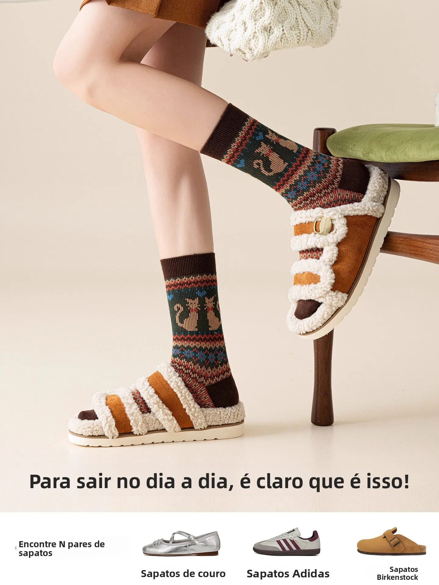 sos-confortable-mi-mollet-pour-femmes-nouveau-sle-retro-tendance-national-sle-artistique-coton-polyester-spandex-melange-2025