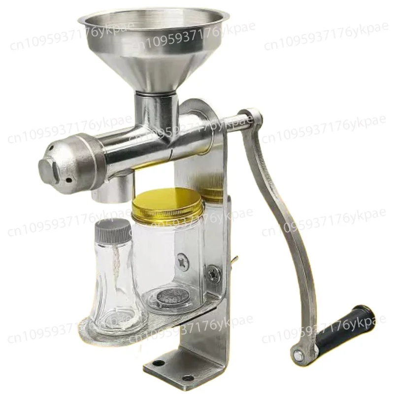 Stainless Steel Manual Oil Press Household Small Walnut and Peanut Peeling Agricultural Oil Yield High