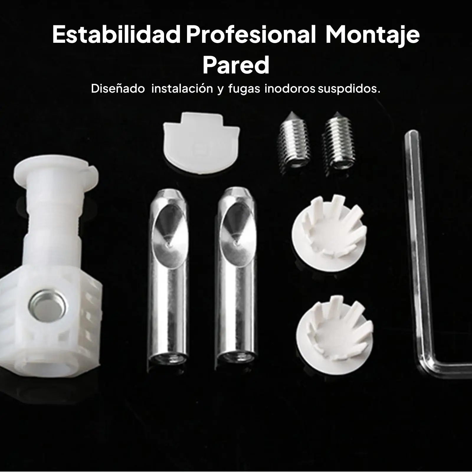 Complete Toilet Seat Screws Repair Kit Wall Hung Toilet Accessories Multi Size Fittings for Bathroom and Toilet Support