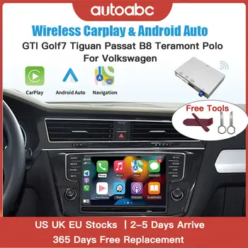 適用於福斯、Skoda、明銳、高爾夫7、Polo、帕薩特8(附MIB/MIB2系統)的無線CarPlay Android Auto車載模組,支援攝影機和AirPlay功能。 6 最佳銷售 汽車馬球 - №5