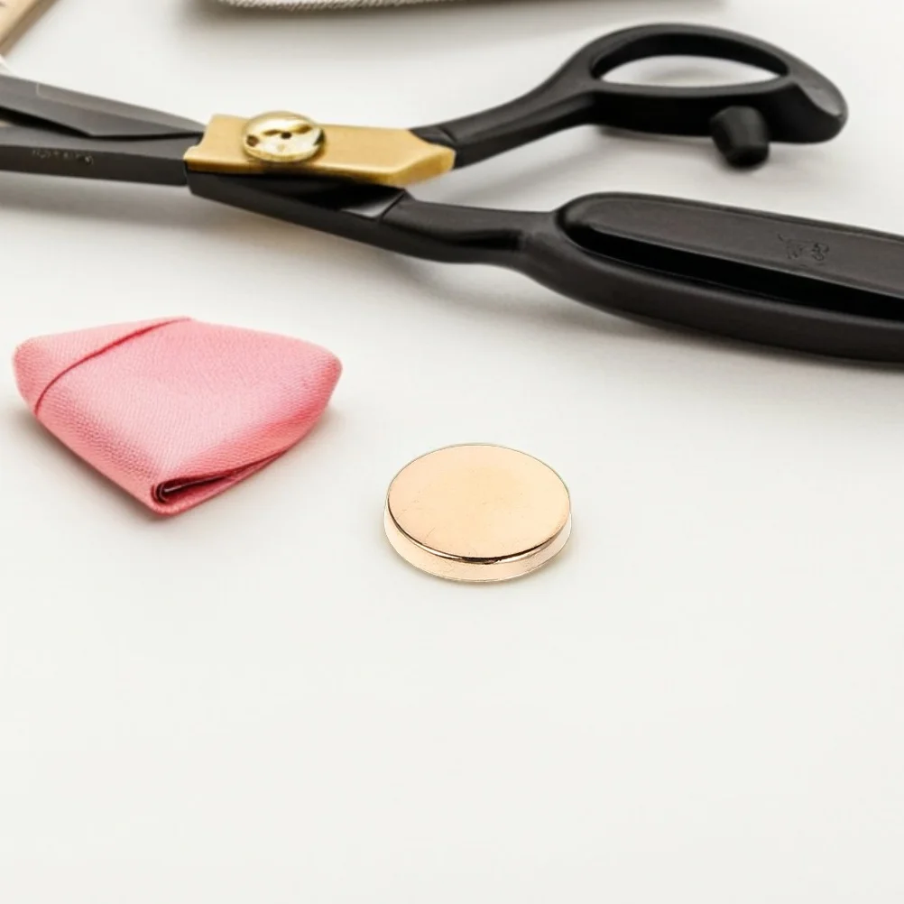 

10Pcs Gold-Tone Flat Metal Snap Tack Buttons 25mm for Clothing Repair DIY Sewing Jackets Shirt Coats Blazers Decorative