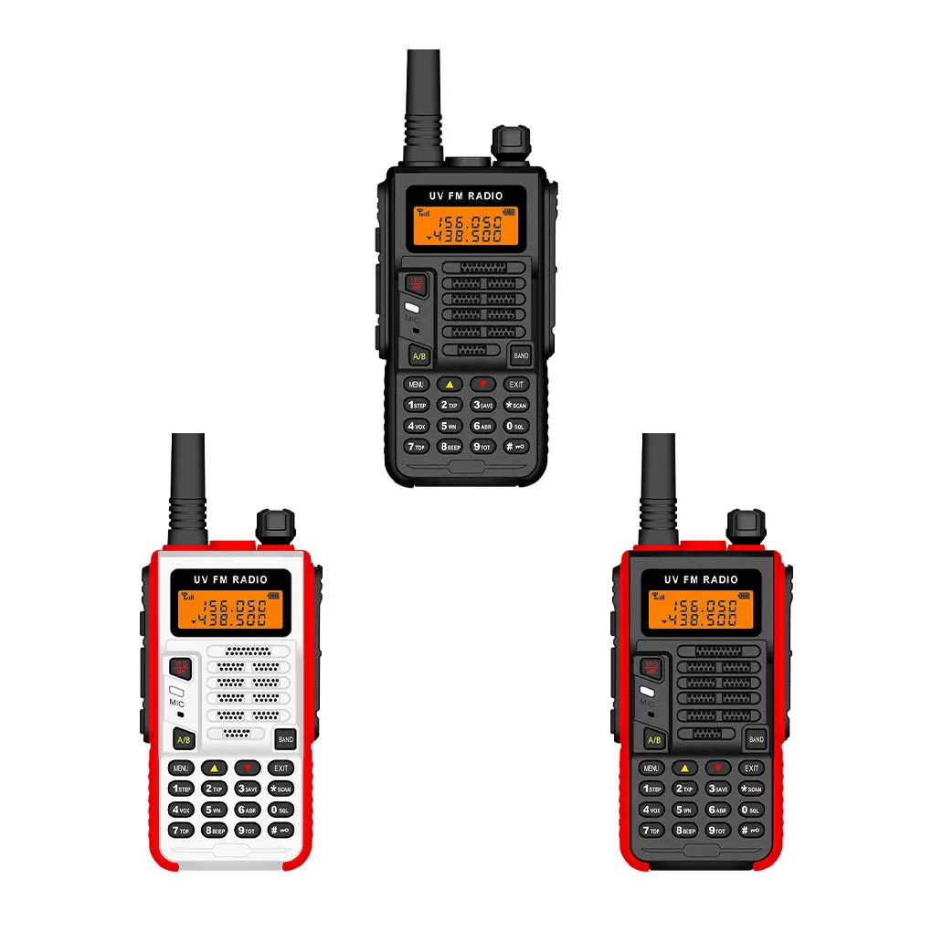 UV-X5 Plus High Power Walkie Talkie With UHF VHF Frequencies For Clear Communication Multi-channel