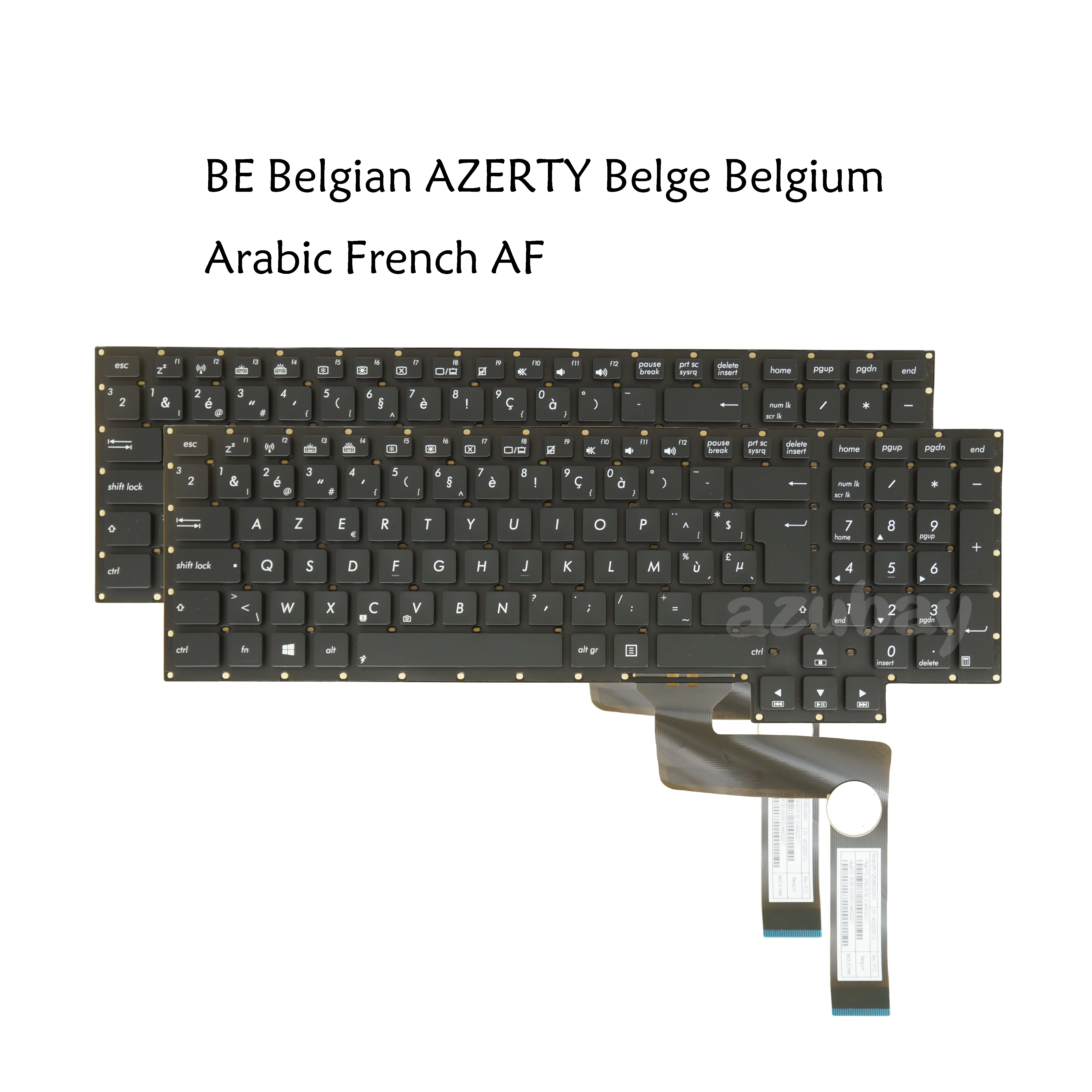 Arabic-French Belgian Laptop Keyboard For Asus ROG G750 G750J G750JH G750JM G750JS G750JW G750JX G750JY G750JZ GFX70JS GFX70JZ