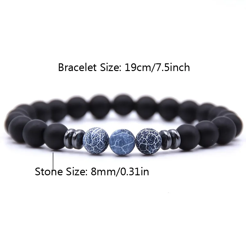 Mini Natural Anti Swelling Beaded Bracelet  For Unisex Yoga Meditation Jewelry Armband