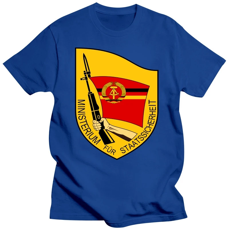 Summer Style Fashion Men Casual Tees Wachregiment Feliks Dzierzynski Gdr Security Stasi Infanterieregiment Berlin Blank T Shirts