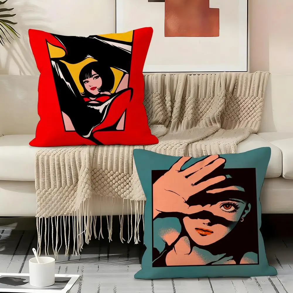 K-Kamin Art Pillow Case Pillowcase, Double-sided Printed, Sofa Cushion, Bedroom Headboard Pillow