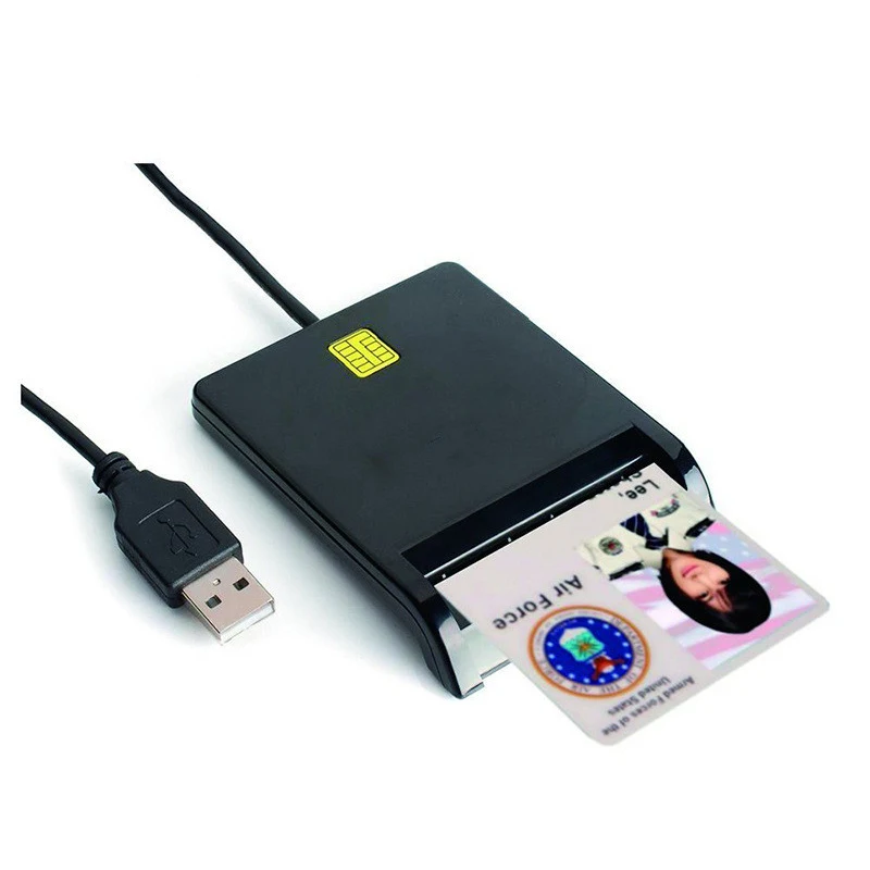 USB Smart Card Reader For Bank Card IC/ID EMV card Reader High Quality for Windows 7 8 10 Linux OS USB-CCID ISO 7816