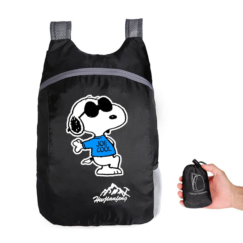 Snoopies Cartoon Multifunctional Backpack 2024 New Outdoor Mountaineering Folding Bag Leisure Camping Sports Hiking Backpacks