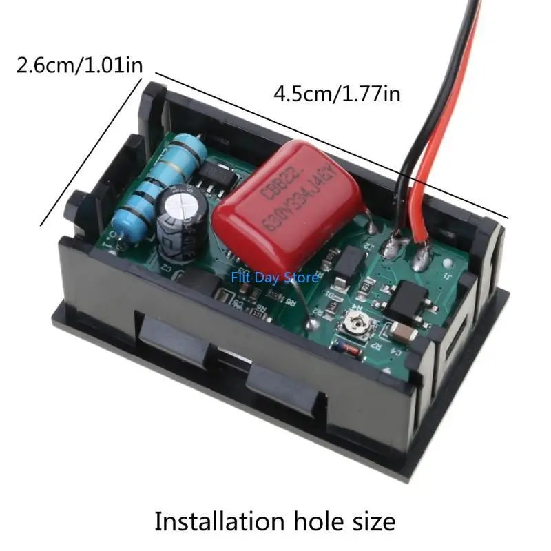 F92C Universal AC 220V 380V Meter Meter AC 50-500V Вольтметр 0,56 дюйма цифрового светодиодного дисплея.