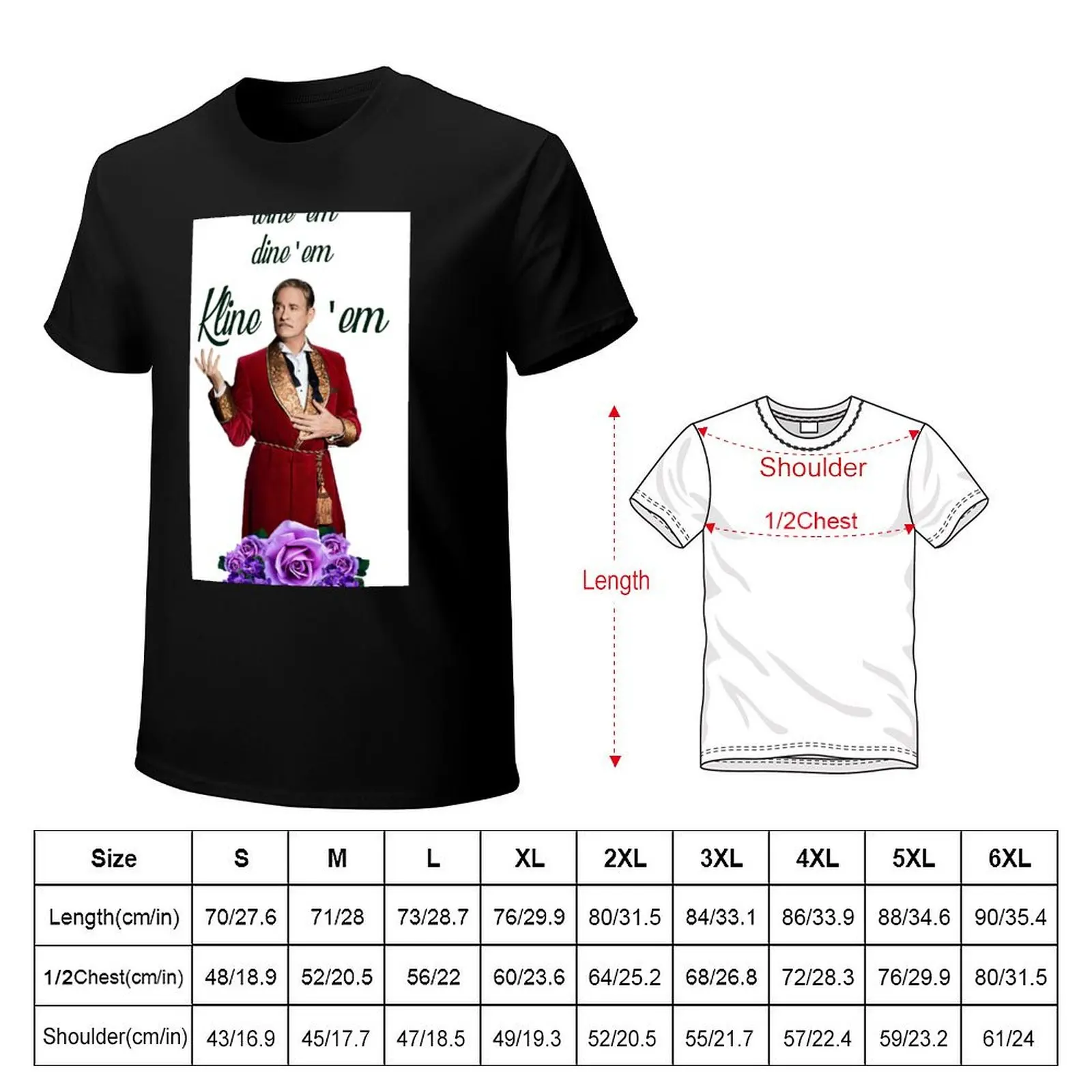 Wine 'Em, Dine 'Em, Kline 'Em T-Shirt Casual Streetwear Short Sleeve Tee