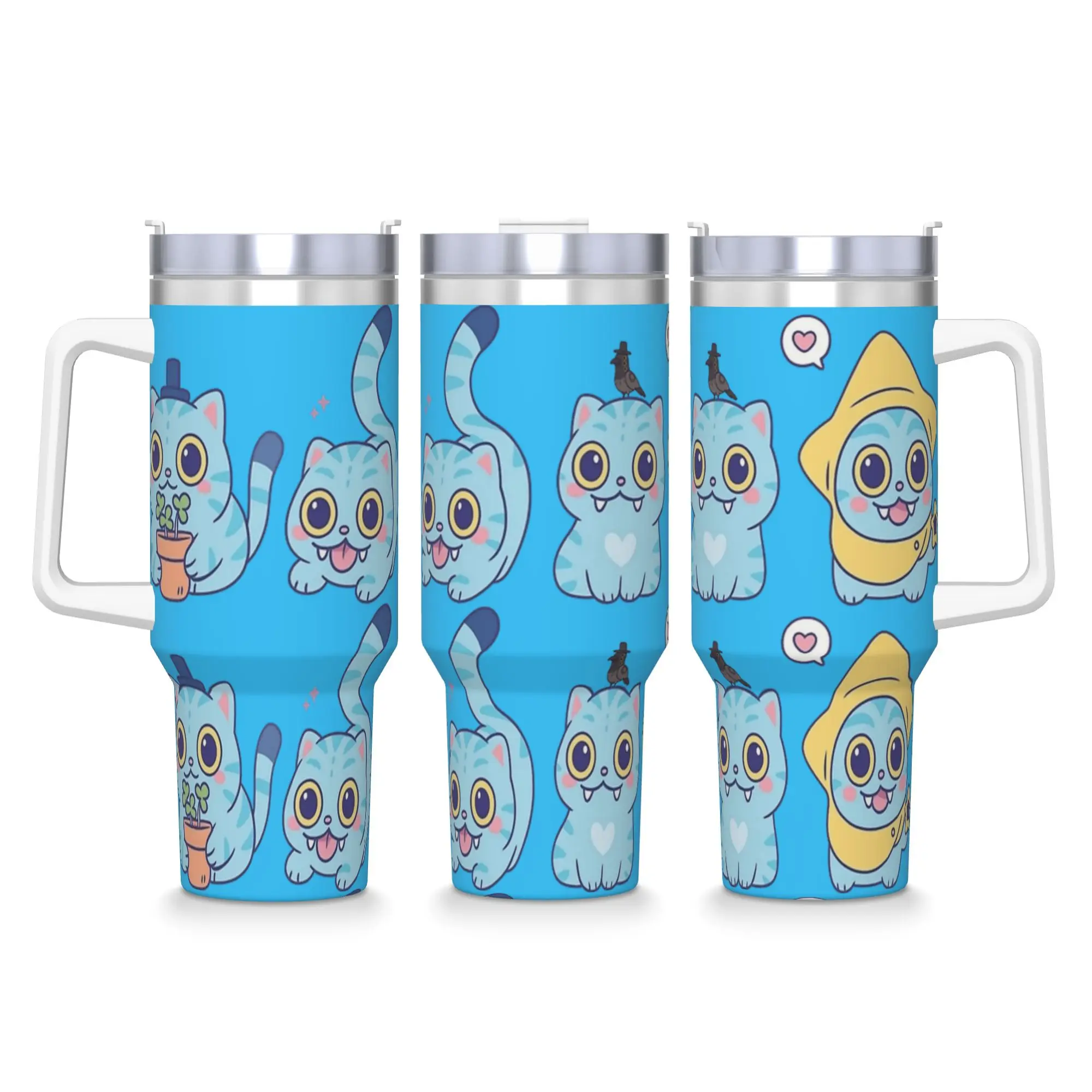 

Забавный тигр K-Pop, охотники на демонов, стакан, бутылка для холодной и горячей воды, сохраняющая тепло, термокружка из нержавеющей стали, дорожные автомобильные кружки на заказ