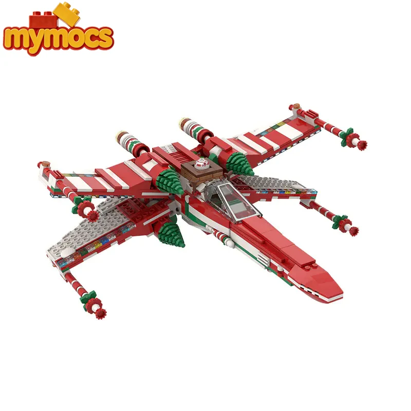 Mymocs MOC Ideas Space Wars Spaceship Wings Fighter Christmas Version 4002019 Aircraft Sets Building Blocks Toys Gift