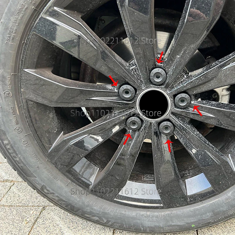 Nakrętka piasty koła samochodowego Osłona śruby do VW Polo Tiguan Golf MK4 Passat B6 CC Seat Leon Ibiza Śruby opony Zaślepka Auto Akcesoria