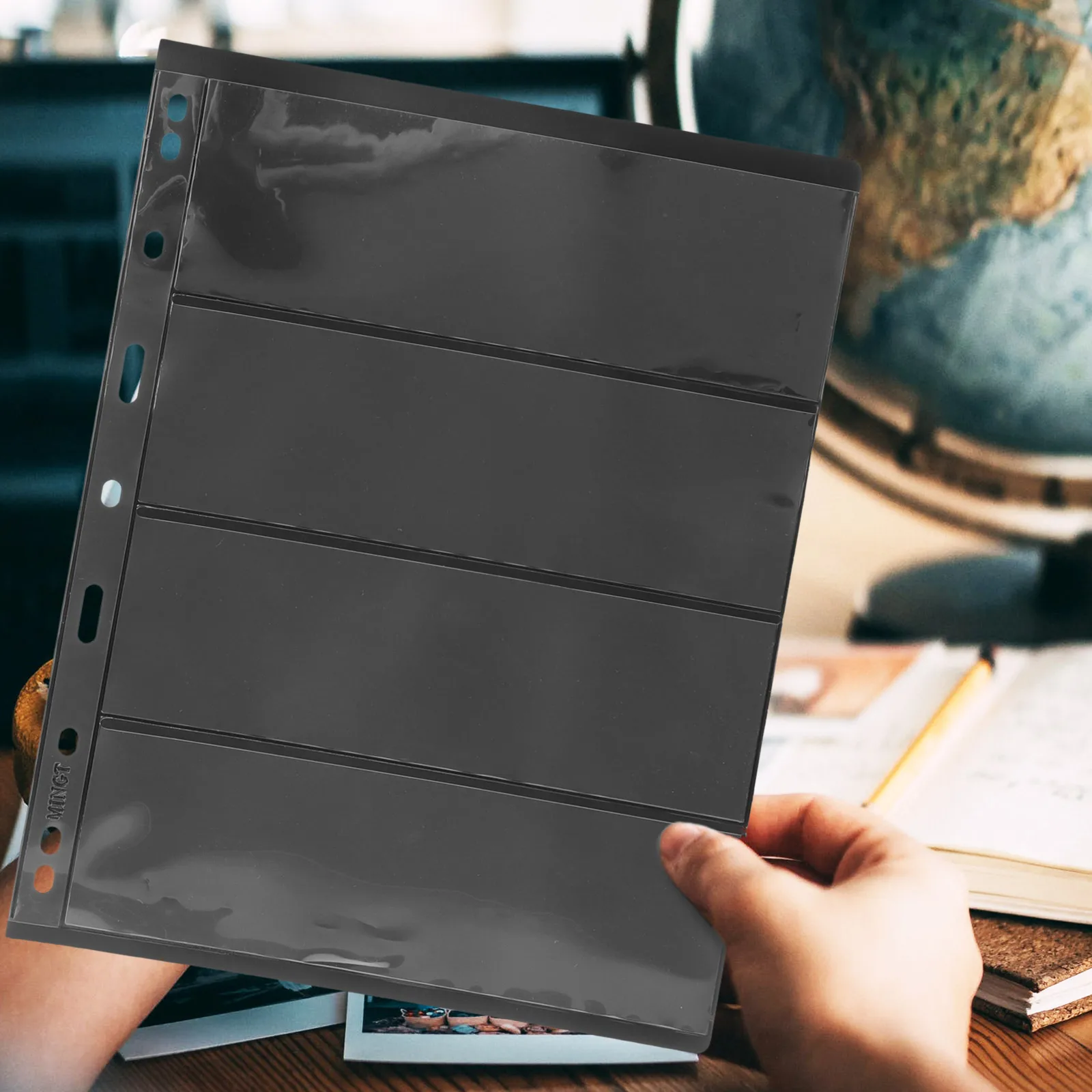 

10 Sheets PVC Stamp Loose leaf Collecting Supplies Storage Durable Reusable Postcard Holder Card Collector Book