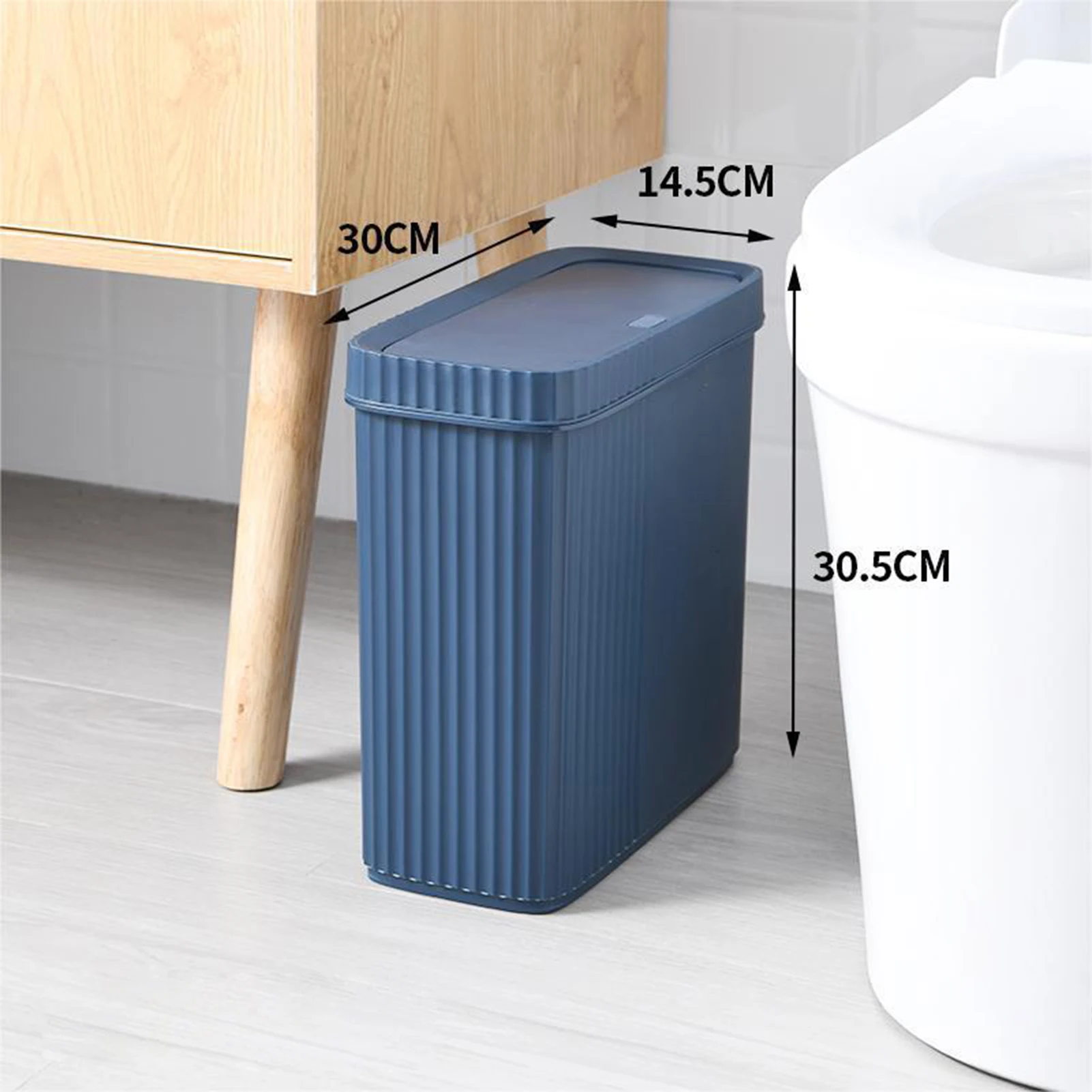 Clean Workspace Storage Box Desk Lidded Waste Baskets for Dorms Classrooms KTV Living Room