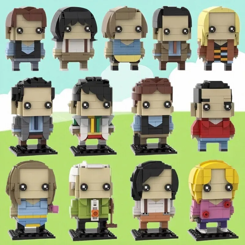 

Hot TV Action Characters Rachel Joy Building Blocks MOC Film Protagonist Monica Doll Model DIY Kids Assembly Toys Birthday Gift