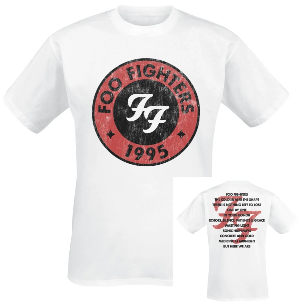 Camiseta de los Foo Fighters de 1995 para hombre y mujer, camiseta gráfica vintage de banda de rock metálico, 100% algodón, ropa de calle de verano