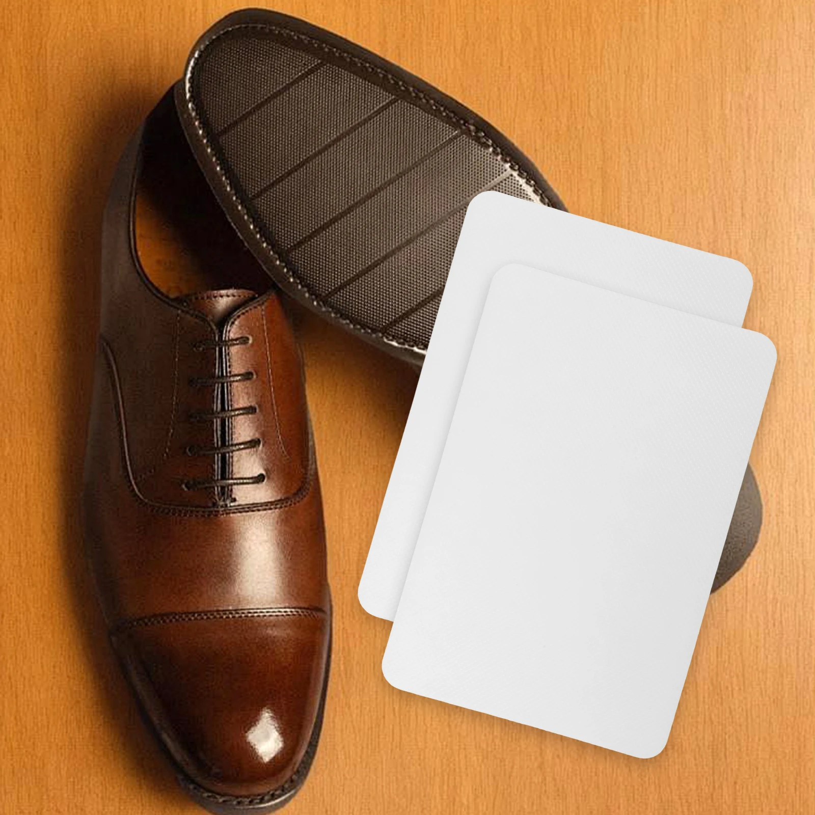 

2 pcs Shoe Sole Guards Black Cuttable AntiSlip Stickers Rubber Material Sole Protectors Pads Repair Sneaker Accessories