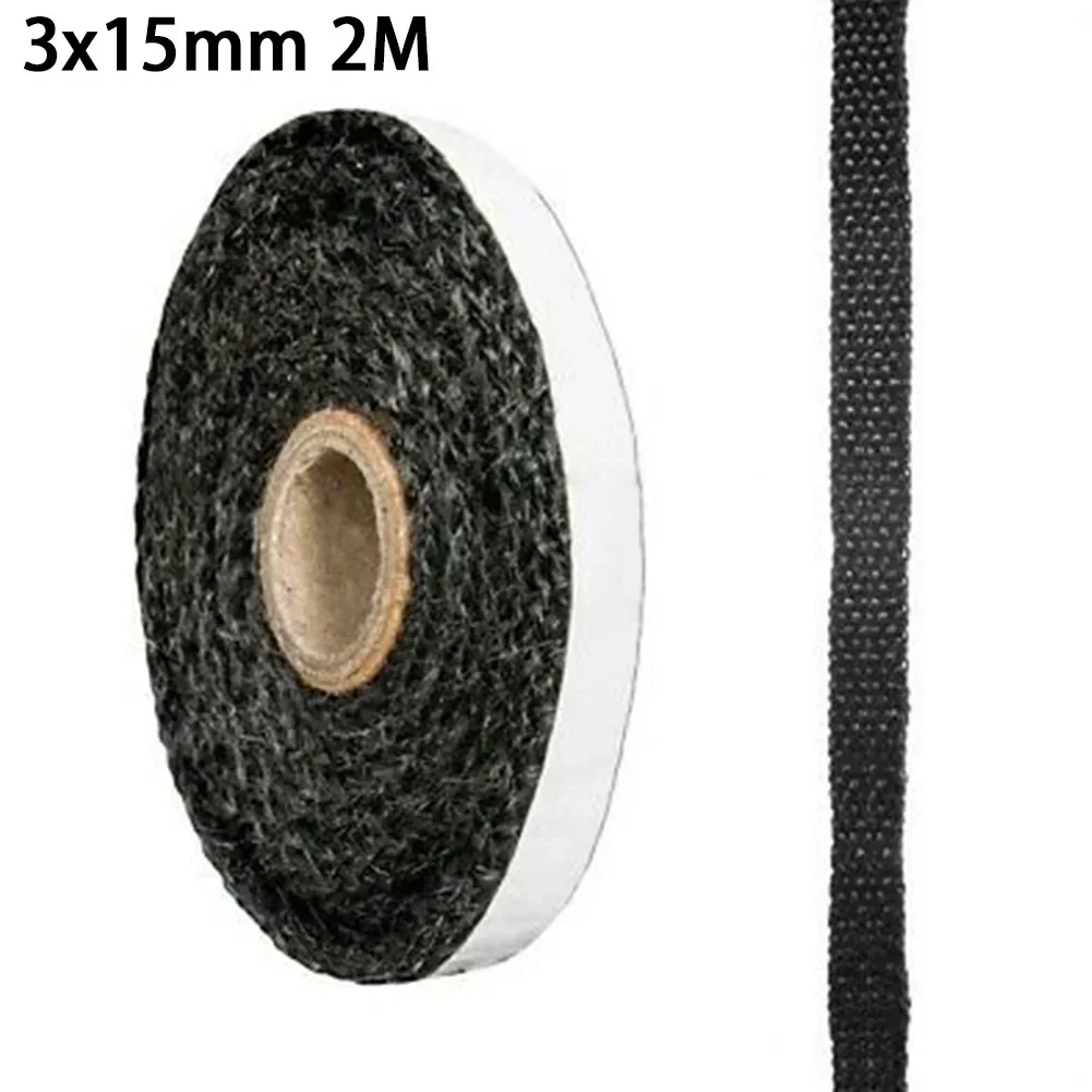 Fireplace Sealing Rope Black Stove Rope Wood Burning Stove Door  Seal Strip High Temperature Fire Resistance 10mm Wide X 3mm