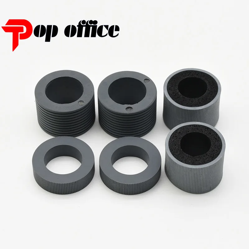 2X PA03575-K011 PA03575-K012 PA03575-K013 Pick Roller Set Brake Roller Separator Roller Tire Rubber for Fujitsu fi-6400 fi-6800