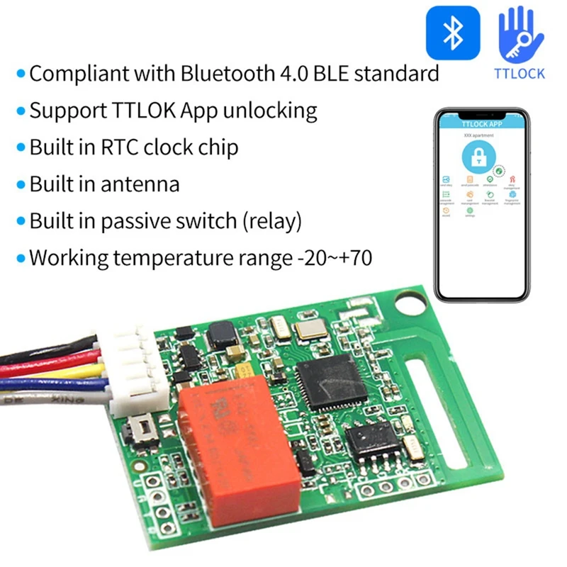 TTLOCK App modulo di blocco elettronico remoto modulo di blocco scheda uscita relè sistema di controllo accessi porta