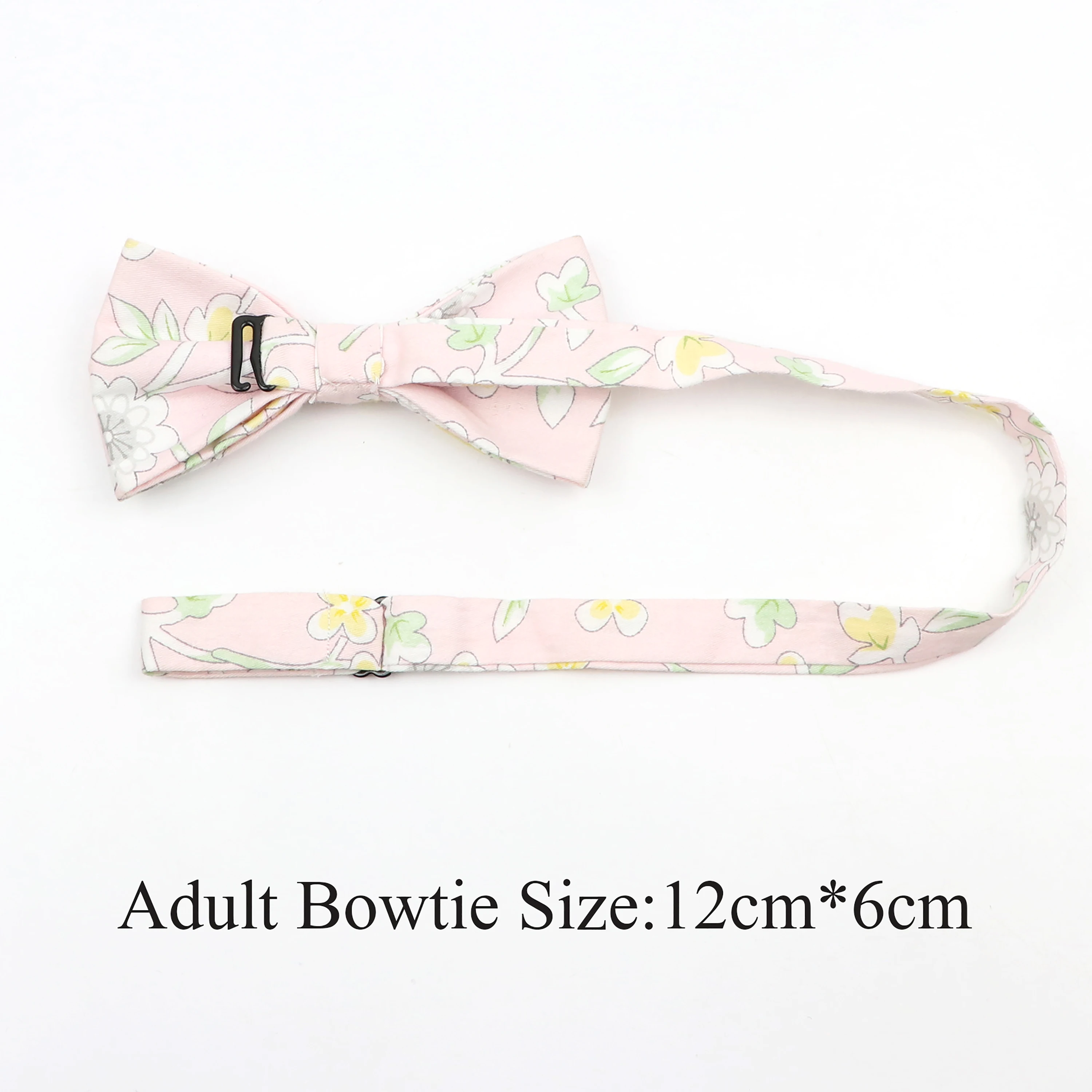 Beige Elastic Leather Suspender Bowtie Set Casual Summer Style Floral Cotton Butterfly For Men Women Wedding Party Accessory