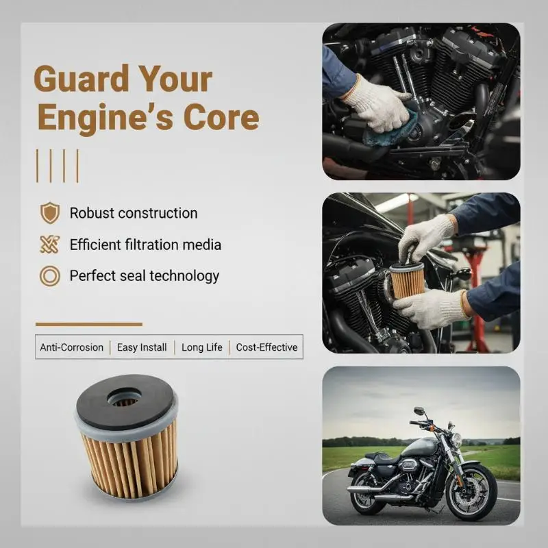 1/2/3 Stück Hocheffizienter Motorrad-Ölfilter, Premium-Filterpapier, lange Lebensdauer, passend für Dirt Bike ATV Motorwartung – Detail 18