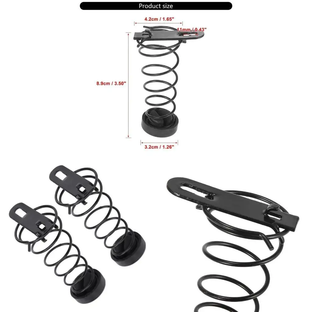 

55176732AD Car Engine Hood Up Spring Assembly, Black ABS & Metal Hood Cover Spring Replacement