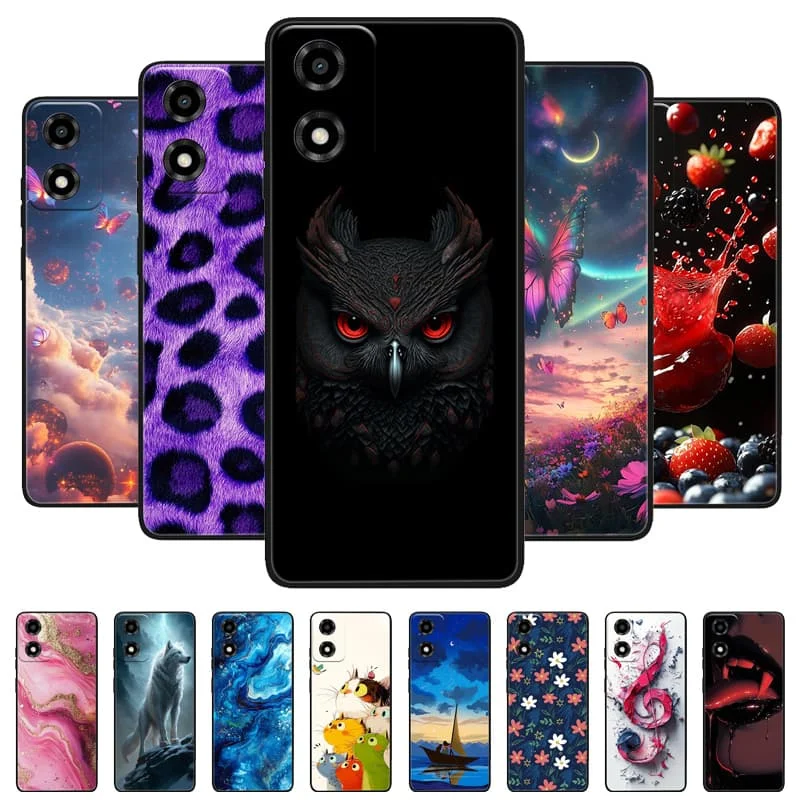 Para Moto G85 5G Funda TPU Cool Funda trasera de silicona suave fundas de teléfono para Motorola Moto E14 MotoG85 Funda protectora de TPU Capa Shell
