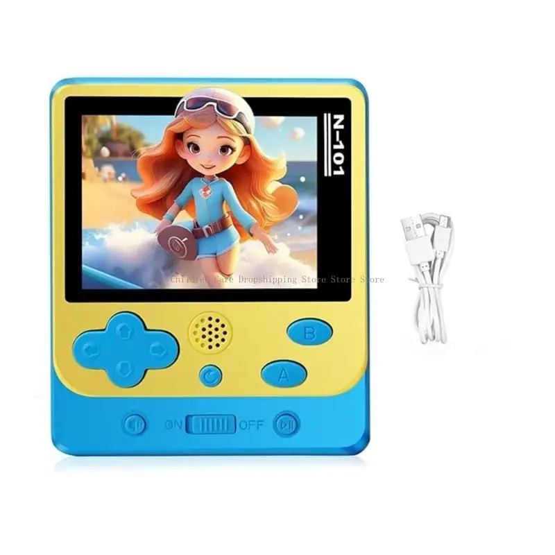คอนโซลวิดีโอเกมมือถือสำหรับเด็ก 319 เกมที่โหลดไว้ล่วงหน้า การออกแบบที่ทนทาน เหมาะสำหรับการเดินทางและกิจกรรมสันทนาการ