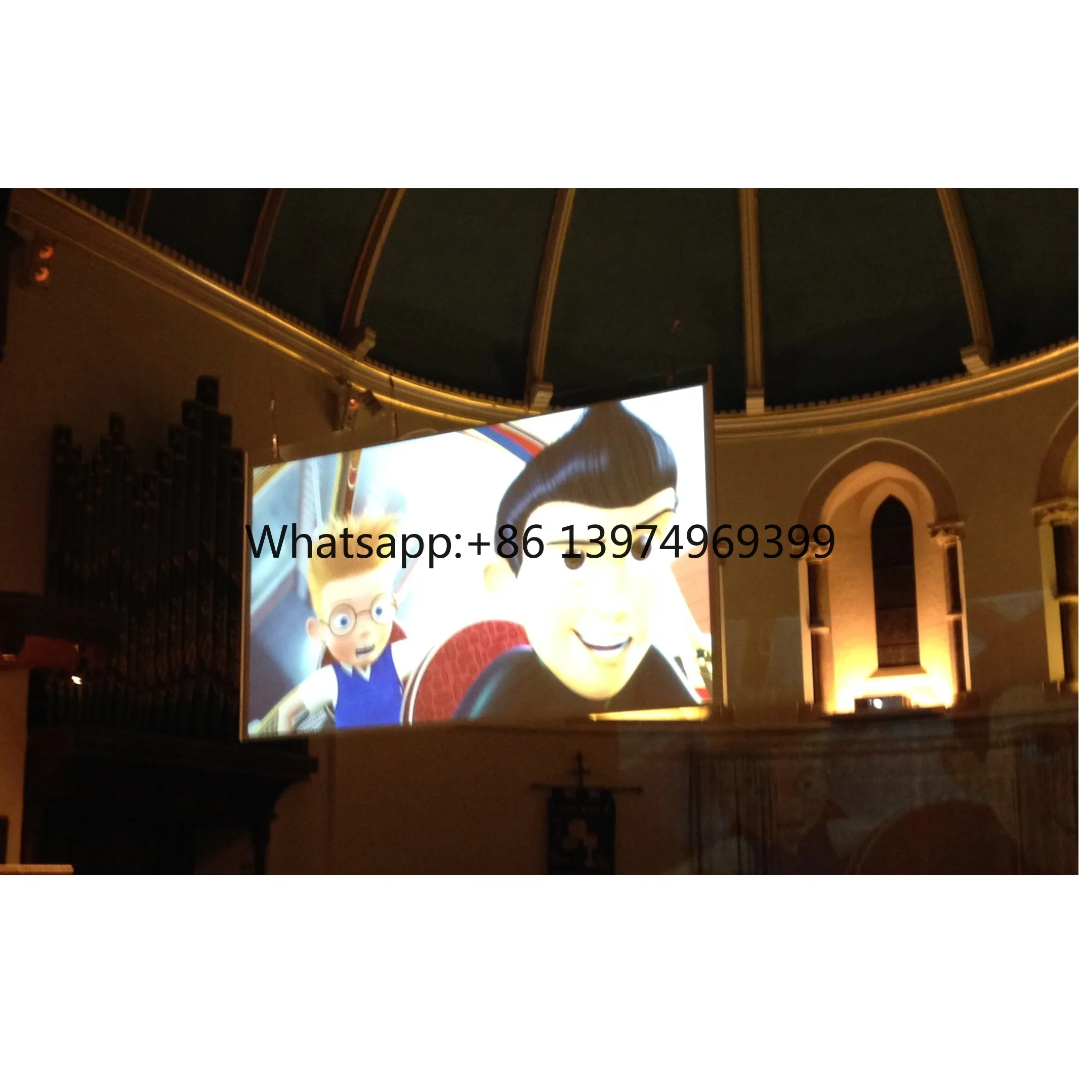 Window Rear Projection Film 16:9 / 3D Holographic Projection Hologram Projector Screen High Transmittance 88%