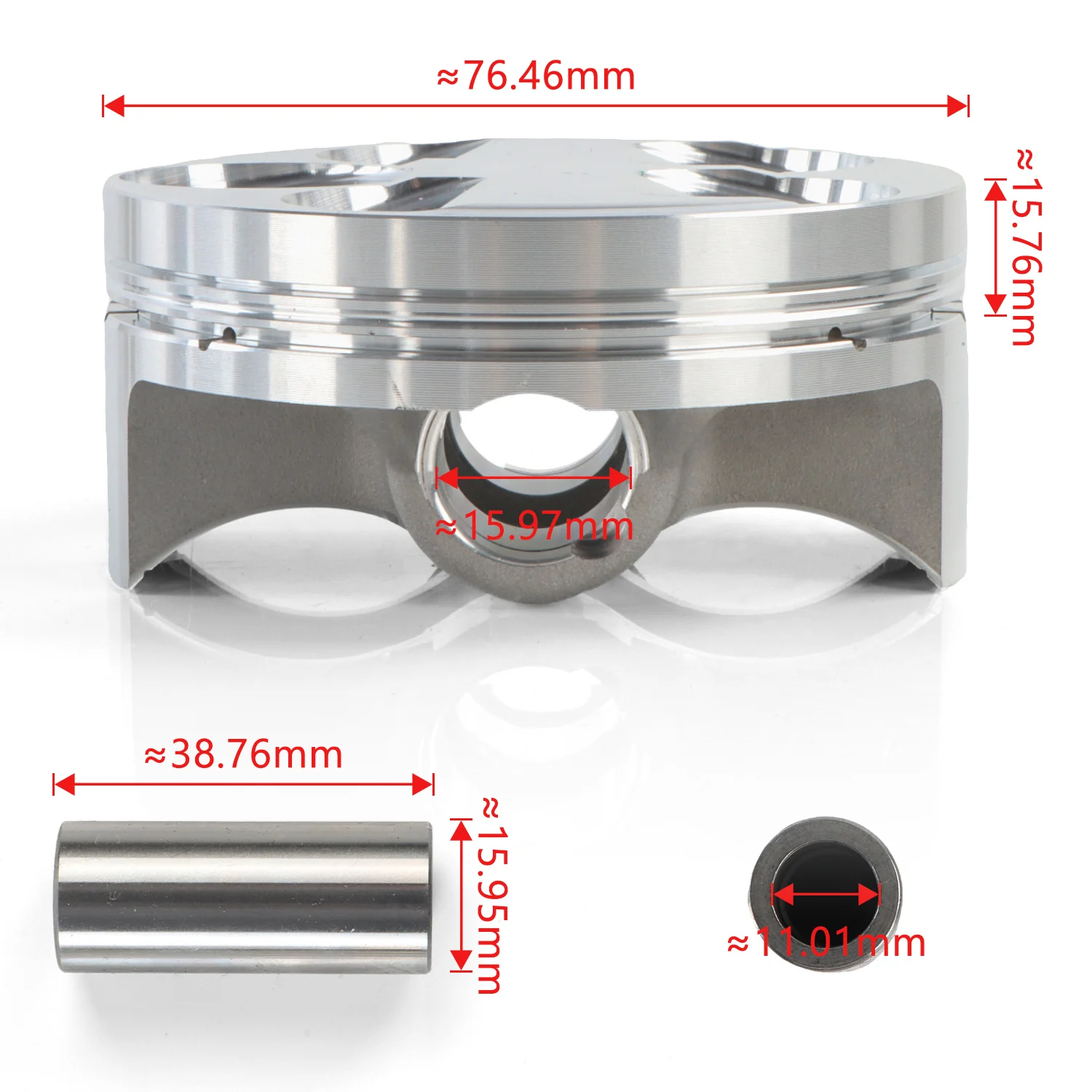 1set 5XC-11311-20-00 Cylinder & Pistons 77mm Fits For Yamaha 2001-2013 WR250F YZ250F STANDARD BORE Motorcycle Car Accessories