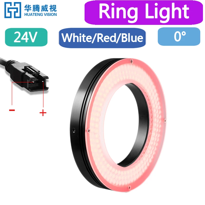 Machine Vision Inspection LED Ring Light 0° Angle Detection And Recognition Lamp